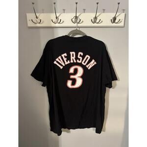 Philadelphia 76Ers Allen Iverson Mitchell Ness Hardwood Classics Size
